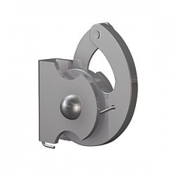 Anti-theft hook for square suspension rod 4 mm door 100 Kg