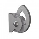 Anti-theft hook for square suspension rod 4 mm door 100 Kg