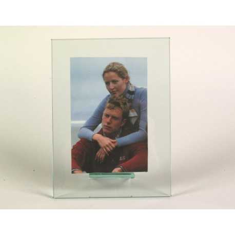 Cadre photo en verre