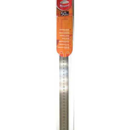 Règle 50cm acier inoxydable