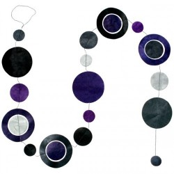 Guirlande de planètes couleur gris