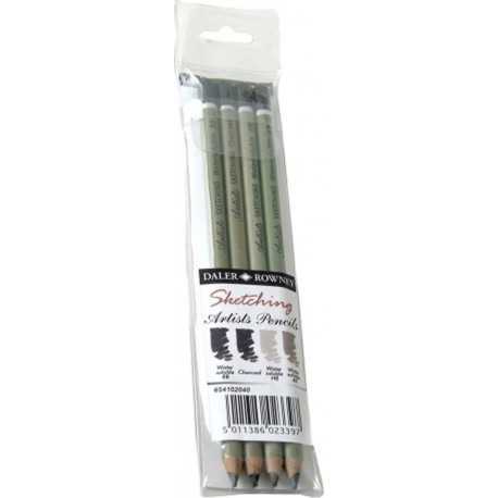 Set de 4 crayons à dessin Beaux-arts