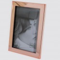 Copper-colored metal photo frame