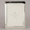 Rounded silver metal photo frame