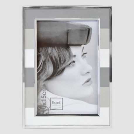 Cadre photo bandes grises