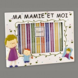 Boy and girl photo frame "my granny and me"