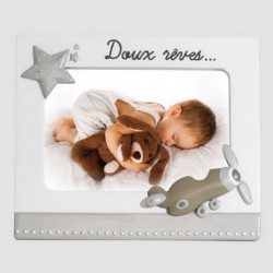Photo frame, sweet dreams with a plane and a star