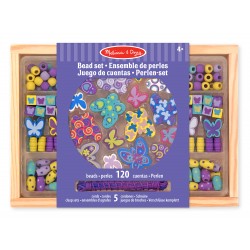 Box butterflies 120 wooden beads