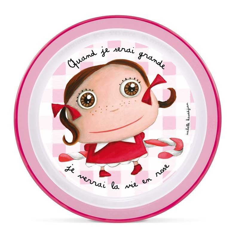 Assiette creuse Quand je serai grande je serai gourmande
