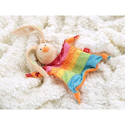 Doudou, rainbow rabbit plush for children