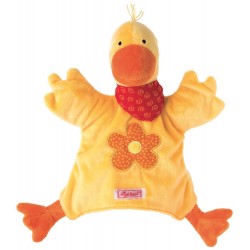 Marionnette canard, doudou pour enfant