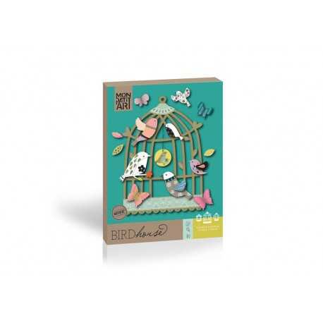 3 cages à oiseaux à décorer, coffret créatif