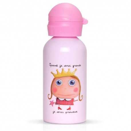 Gourde princesse pour enfants en acier inoxydable et polypropylène