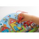 Magnetic game for children, firefighters mouse