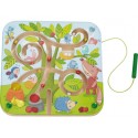 Children's magnetic game, labyrinth tree