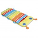 Multicolored sleeping bag for child