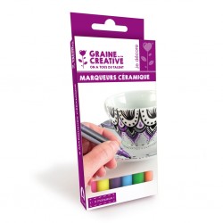 Boîte de 6 marqueurs pour céramique