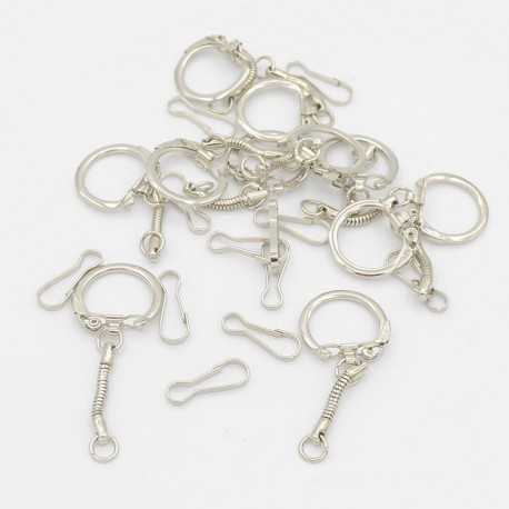 Lot de 10 porte-cefs avec mousquetons