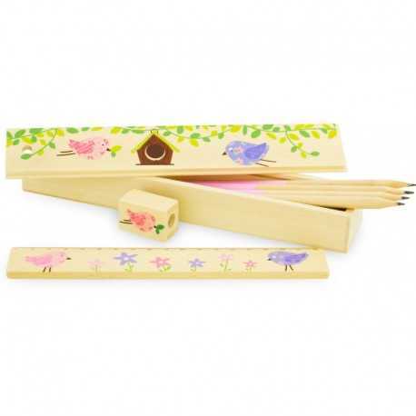 Boîte à crayons en bois