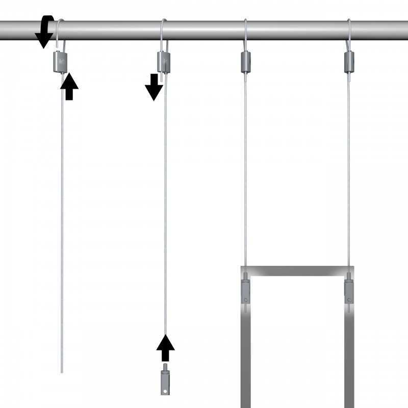 Loop Hanger, l'accroche cadre avec cable acier à oeillet