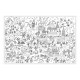 Poster papier à colorier pour enfants. Poster Chevalier