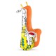 Saxophone à colorier, jeux pour enfant