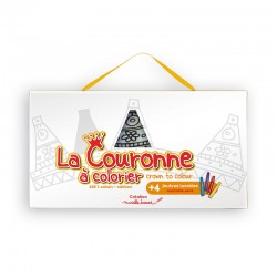 Couronne à colorier, jeux pour enfant