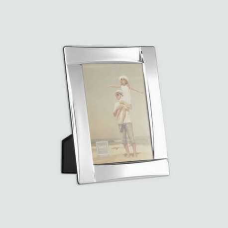 Cadre photo métal galbé, argent