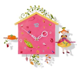 Horloge pour chambre d'enfant : La Princesse aux petits pois