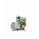 L'éléphant dans la jungle, carte postale avec sculpture 3D à réaliser