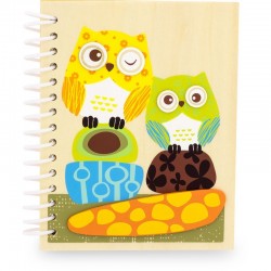 Owl notepad, birds