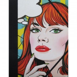 Carton à dessin, Portfolio, illustration Pop Girl