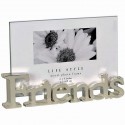 Cadre photo 10x15 Friends verre et métal argenté