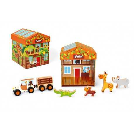 Boîte à jouets safari