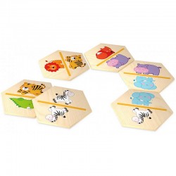 Illustrated domino, games for children