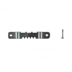 Pack of 2-Hole Serrated Ties with Frame Back Screws