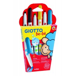 6 markers maxi for the little ones