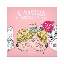 6 masques en papier pour enfant à colorier