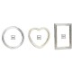 Lot de 3 cadres argent