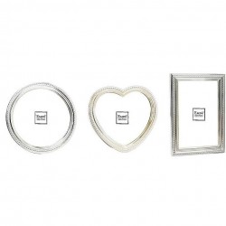 Set of 3 silver color photo frames