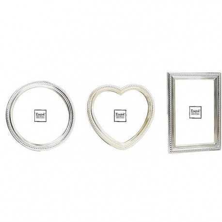 Lot de 3 cadres argent