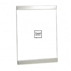 Smooth glossy silver frame size 13x18 cm