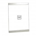 Smooth glossy silver frame size 13x18 cm