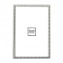 Picture frame shiny silver hammered size 10x15 cm