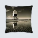 Coussin motif : Pilotis, sepia, lin