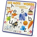 Words in English & French, educational game for kids