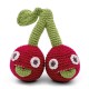 Rattle for newborn, Cherry sisters