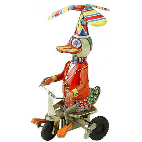 Toy, Duck with propeller on bike