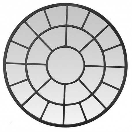 Miroir roue atelier noir grand format
