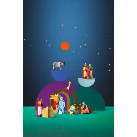 Décoration, la crèche de Noël à assembler